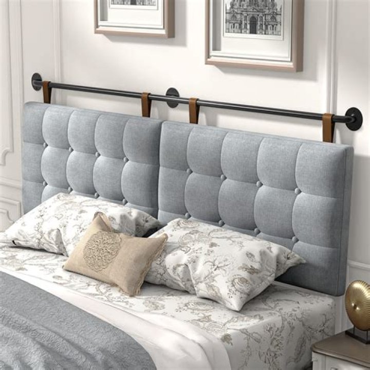What do you put behind a bed headboard?