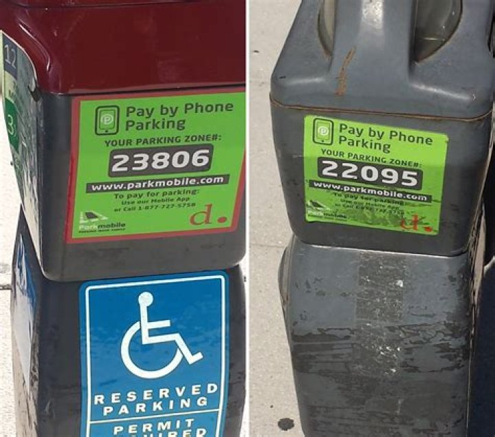 What does a red parking meter mean?