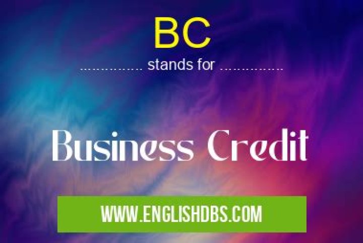 What does BC mean in banking?