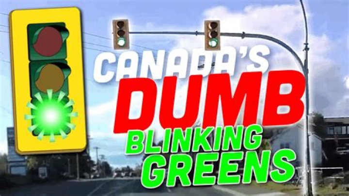 What does blinking green light in Canada mean?
