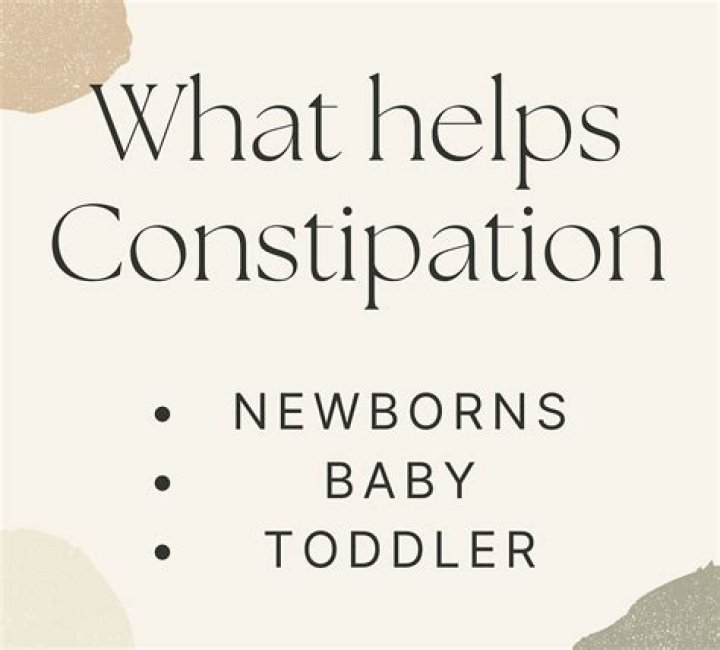 What helps newborn constipation?