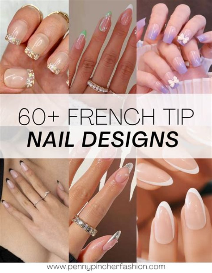 What is a French tip full set?
