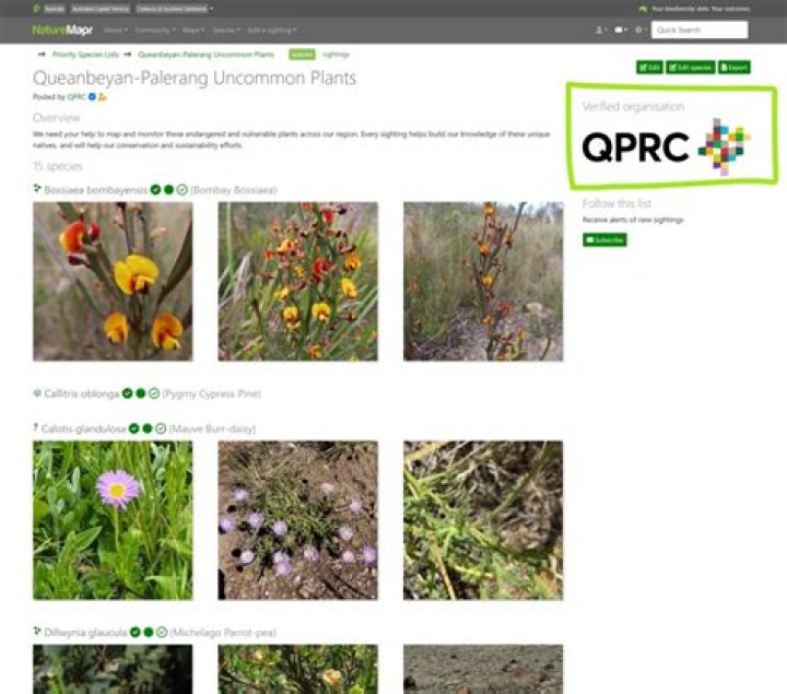 What is a priority species?