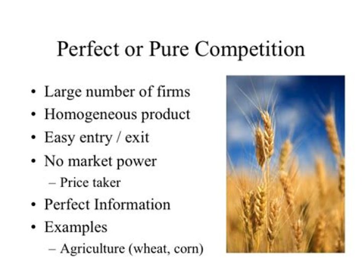 What is an example of pure competition?