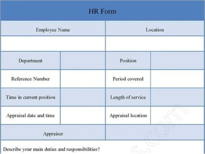 What is an HR form?