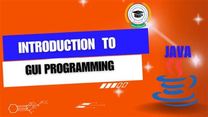 What is GUI programming in Java?