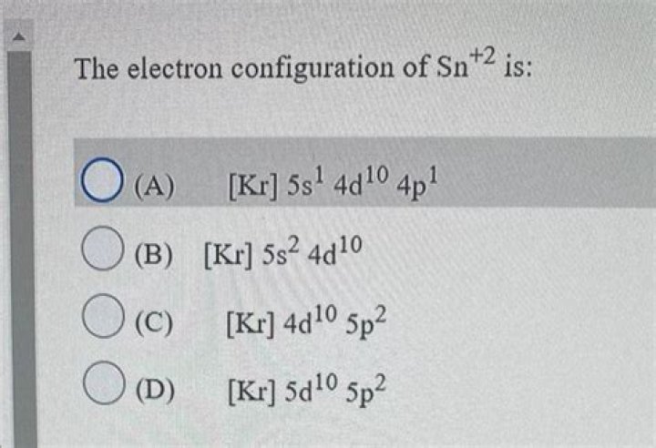 What is Kr 5s2 4d10?