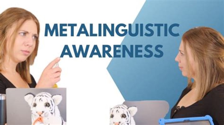 What is meant by Metalinguistic awareness?