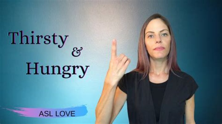What is sign language for thirsty?