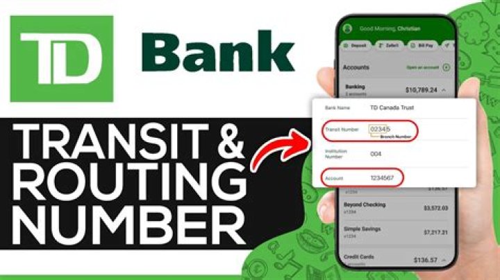 What is TD Bank code?