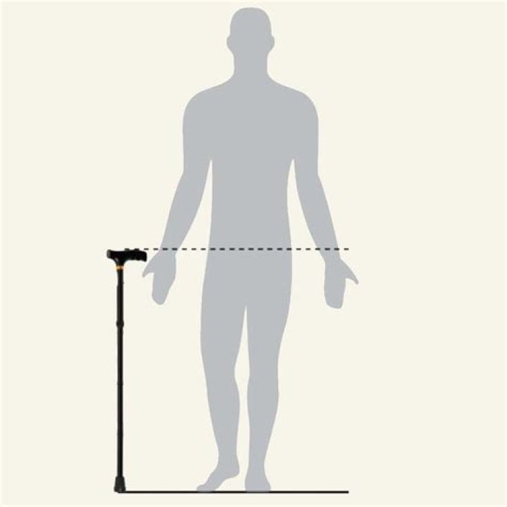 What is the correct height for a walking stick?