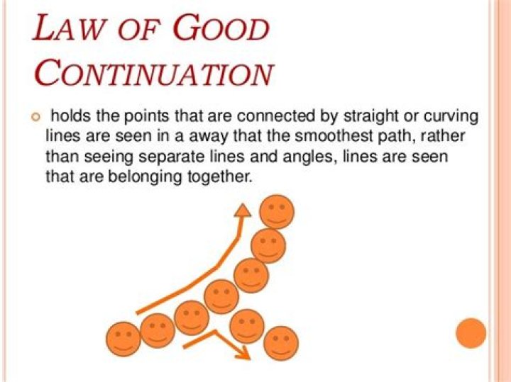 What is the law of good continuation