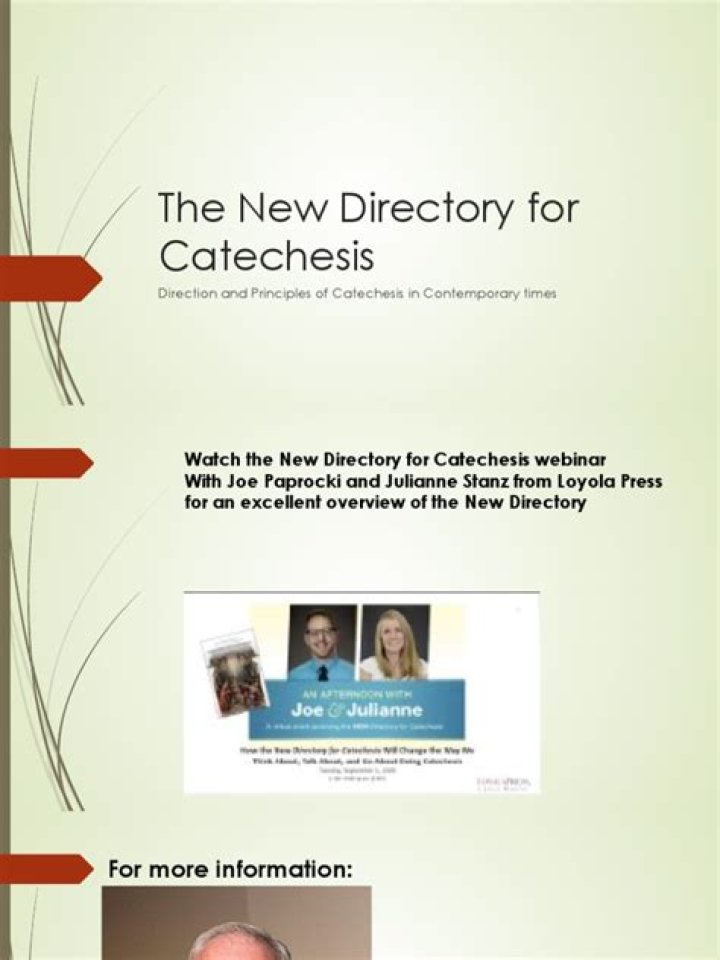 What is the new directory for catechesis?