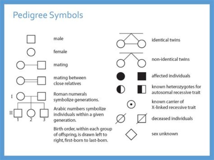 What is the pedigree symbol for a diseased male?