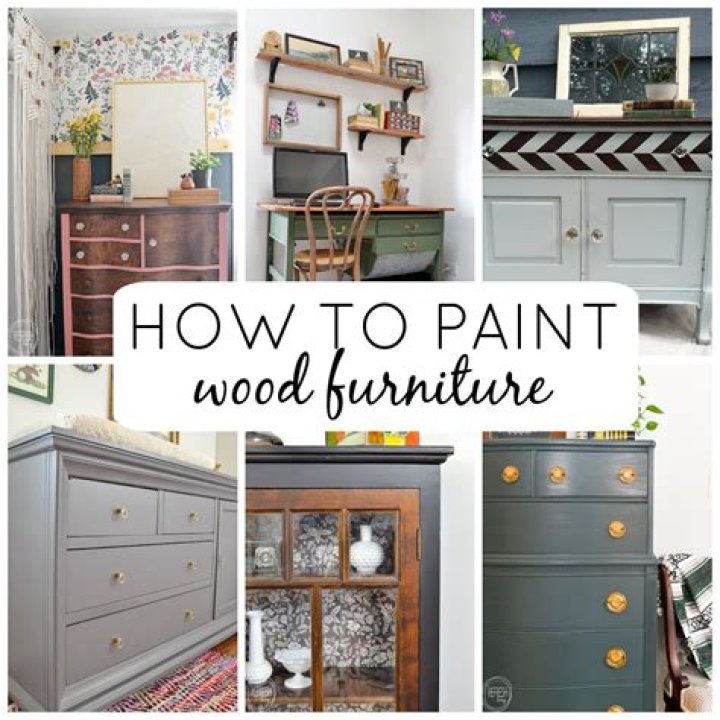 What kind of paint should I use for wood furniture?