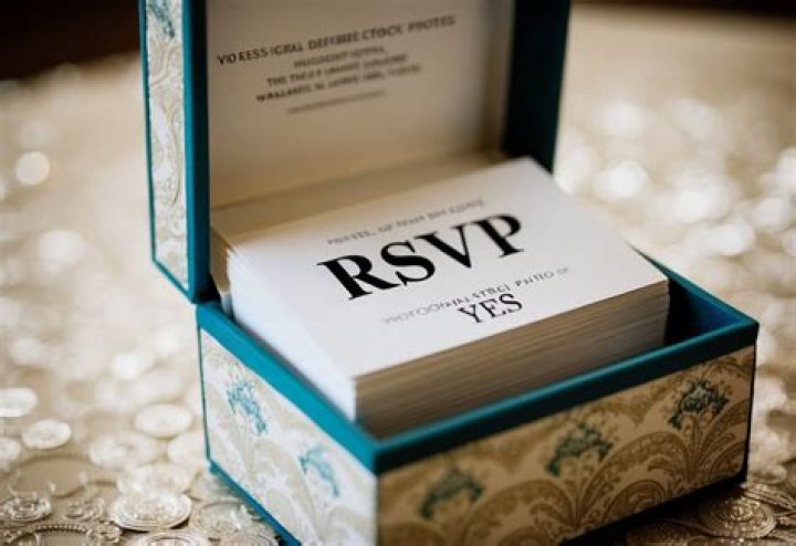 What percentage of wedding guests RSVP?