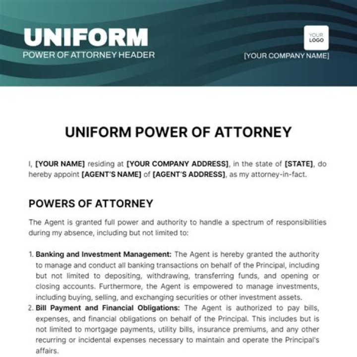 What states follow the Uniform Power of Attorney Act?