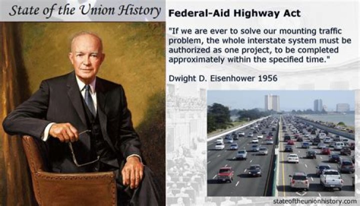 What was the importance of the Federal Highway Act of 1956?