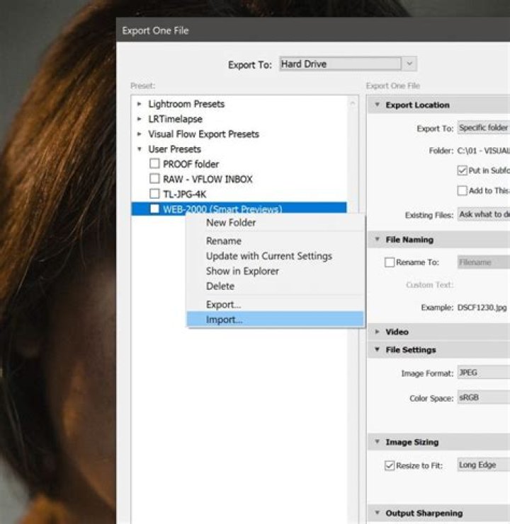 Where are premiere export presets saved?