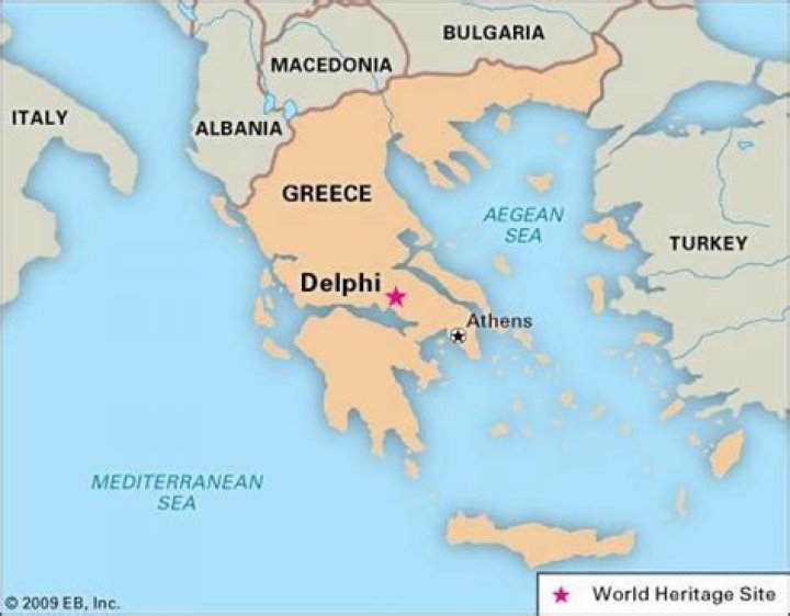 Where is Delphi located in ancient Greece?