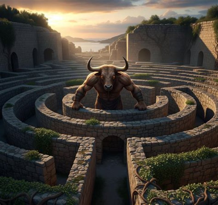 Where is the Minotaur labyrinth in Crete?