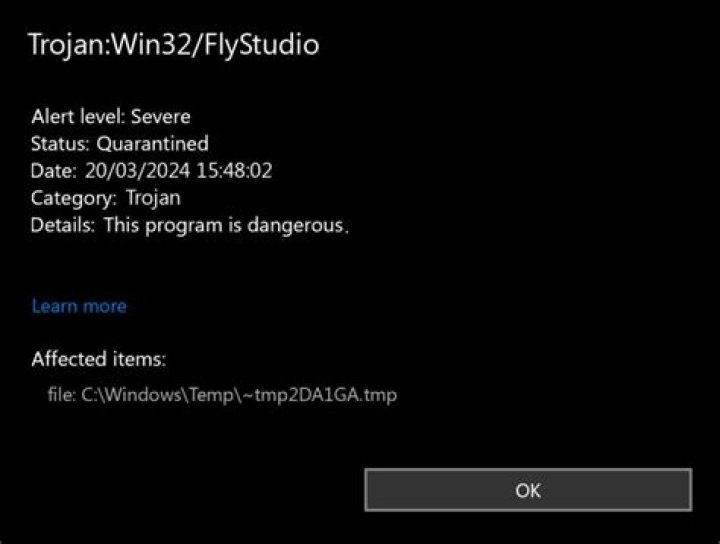 Win32/FlyStudio.OPR