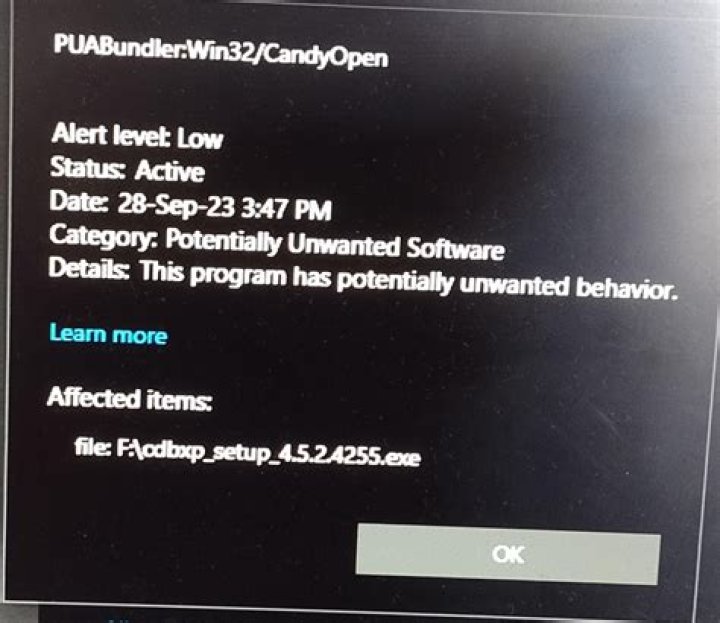 Win32/InstallMonstr.VQ potentially unwanted