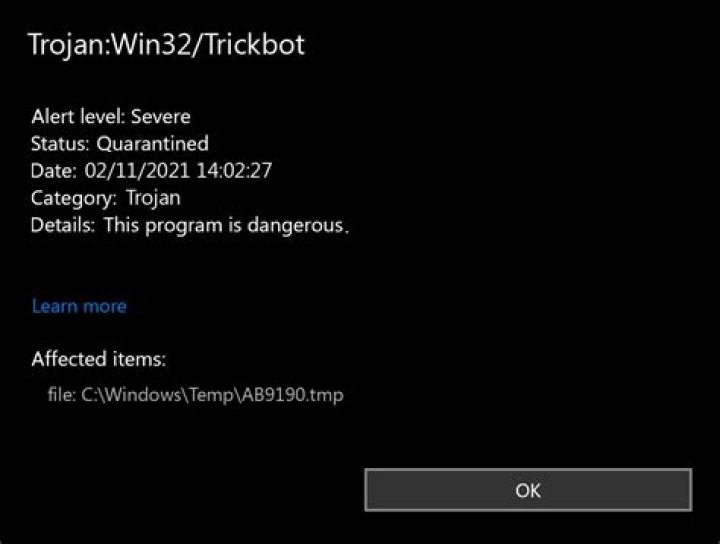 Win32/TrickBot.O
